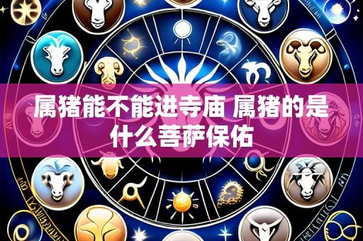属猪能不能进寺庙 属猪的是什么菩萨保佑