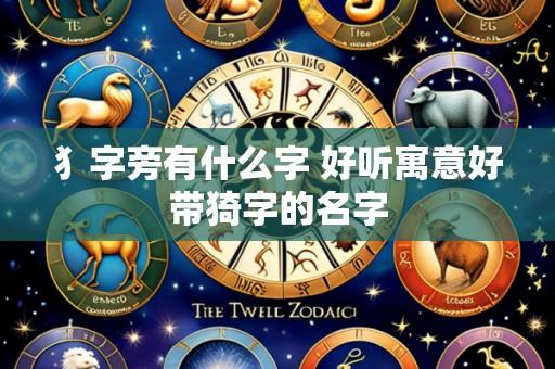 犭字旁有什么字 好听寓意好带猗字的名字