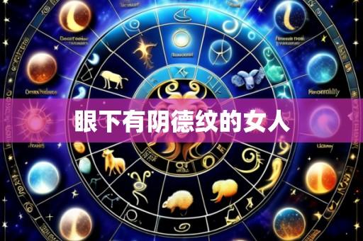 眼下有阴德纹的女人