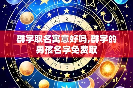 群字取名寓意好吗,群字的男孩名字免费取