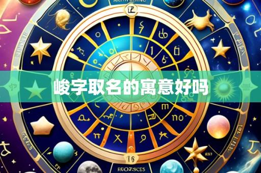 峻字取名的寓意好吗