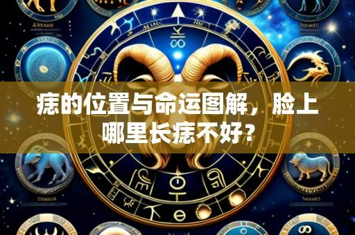 痣的位置与命运图解,脸上哪里长痣不好?