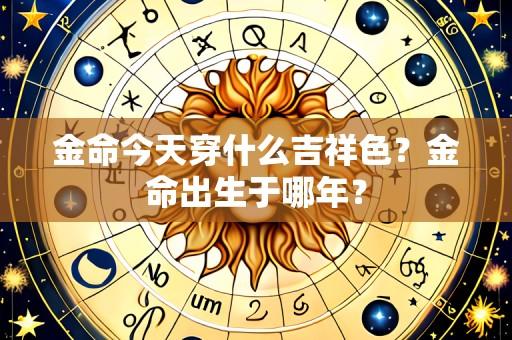 金命今天穿什么吉祥色?金命出生于哪年?