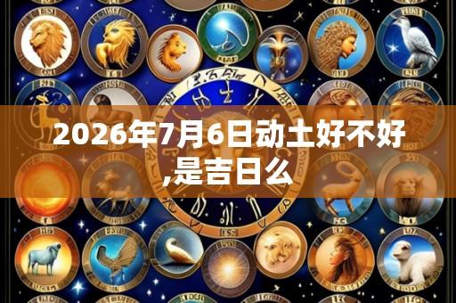 2026年7月6日动土好不好,是吉日么