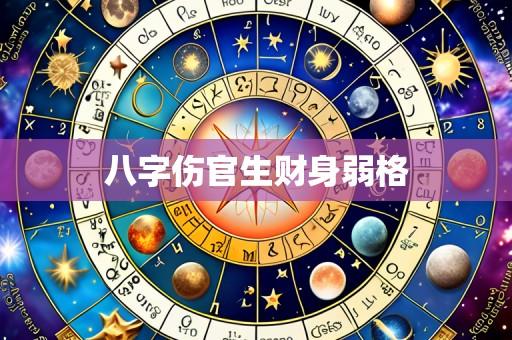 八字伤官生财身弱格