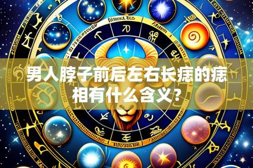 男人脖子前后左右长痣的痣相有什么含义?