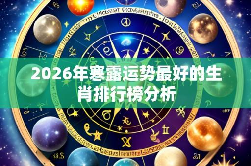 2026年寒露运势最好的生肖排行榜分析