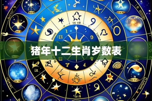 猪年十二生肖岁数表