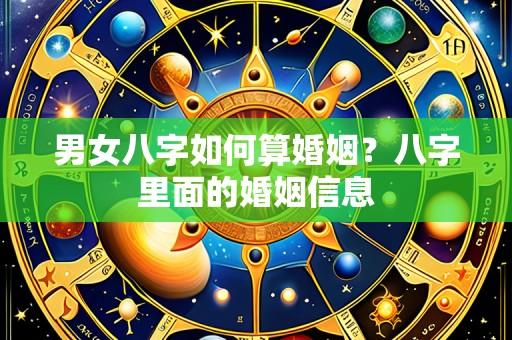 男女八字如何算婚姻？八字里面的婚姻信息