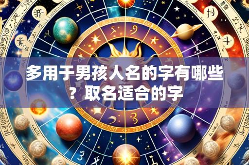 多用于男孩人名的字有哪些?取名适合的字