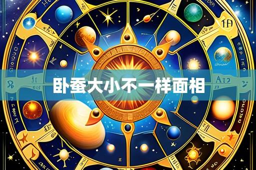卧蚕大小不一样面相
