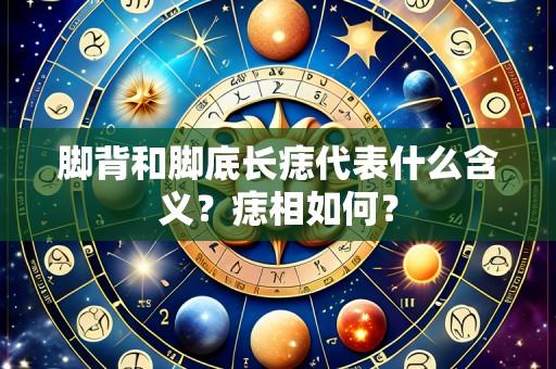 脚背和脚底长痣代表什么含义?痣相如何?