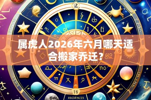 属虎人2026年六月哪天适合搬家乔迁?