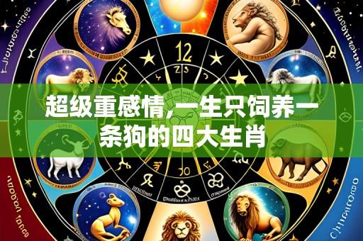 超级重感情,一生只饲养一条狗的四大生肖