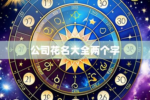 公司花名大全两个字