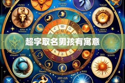 超字取名男孩有寓意
