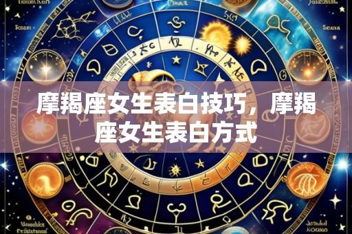 摩羯座女生表白技巧,摩羯座女生表白方式