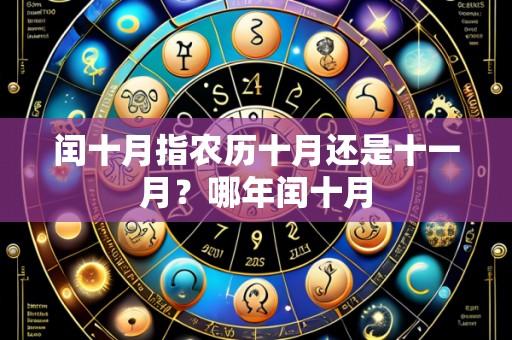 闰十月指农历十月还是十一月?哪年闰十月