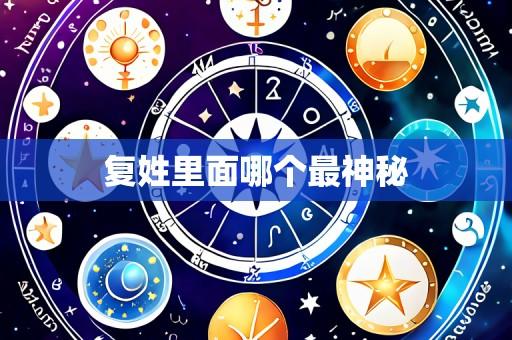 复姓里面哪个最神秘