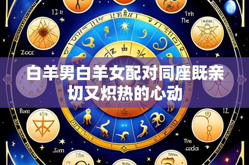 白羊男白羊女配对同座既亲切又炽热的心动