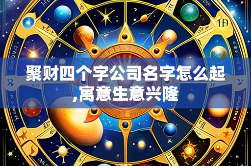 聚财四个字公司名字怎么起,寓意生意兴隆