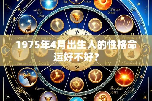 1975年4月出生人的性格命运好不好?