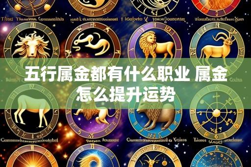 五行属金都有什么职业 属金怎么提升运势