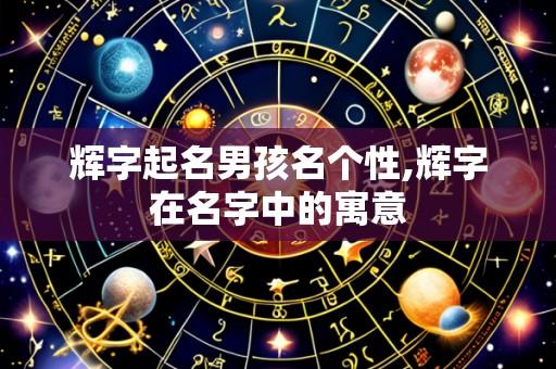 辉字起名男孩名个性,辉字在名字中的寓意