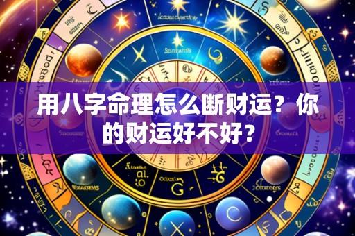 用八字命理怎么断财运？你的财运好不好？