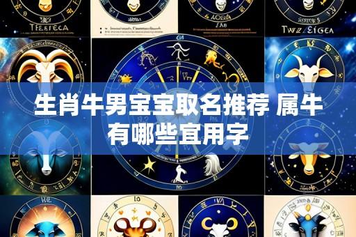 生肖牛男宝宝取名推荐 属牛有哪些宜用字