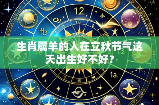 生肖属羊的人在立秋节气这天出生好不好?