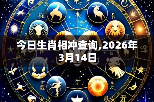 今日生肖相冲查询,2026年3月14日