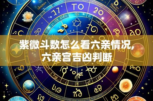 紫微斗数怎么看六亲情况,六亲宫吉凶判断