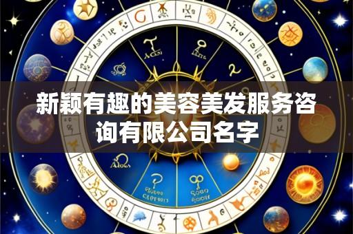 新颖有趣的美容美发服务咨询有限公司名字