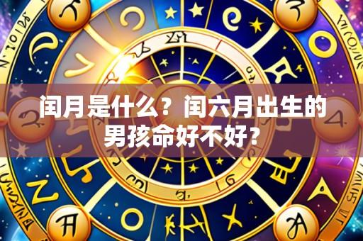 闰月是什么？闰六月出生的男孩命好不好？