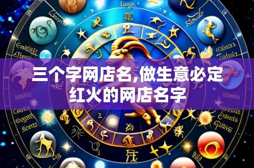 三个字网店名,做生意必定红火的网店名字