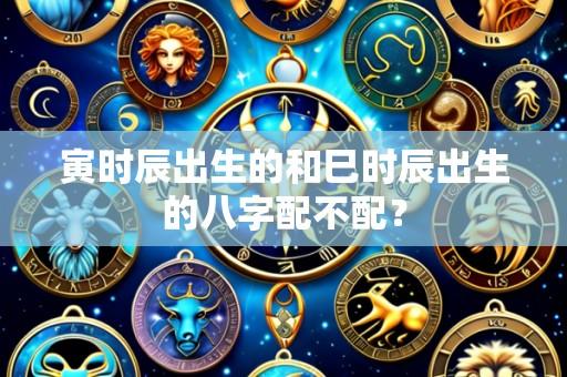 寅时辰出生的和巳时辰出生的八字配不配？