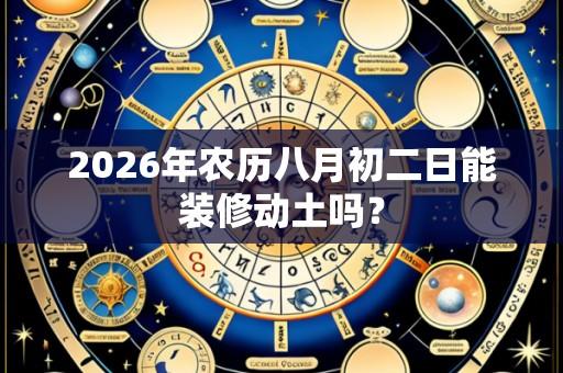 2026年农历八月初二日能装修动土吗?