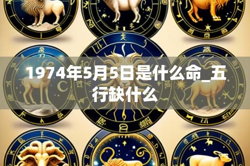 1974年5月5日是什么命_五行缺什么