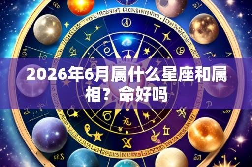 2026年6月属什么星座和属相?命好吗