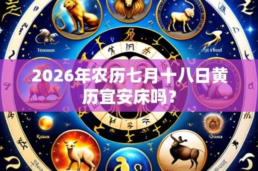 2026年农历七月十八日黄历宜安床吗?