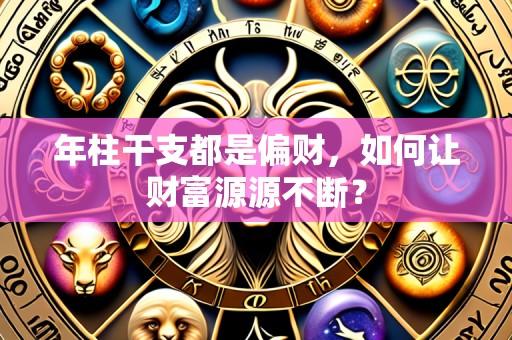 年柱干支都是偏财,如何让财富源源不断?