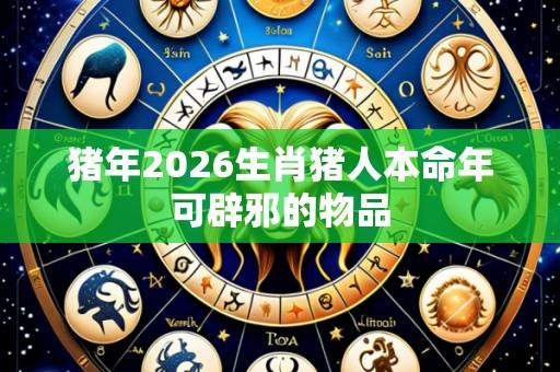 猪年2026生肖猪人本命年可辟邪的物品