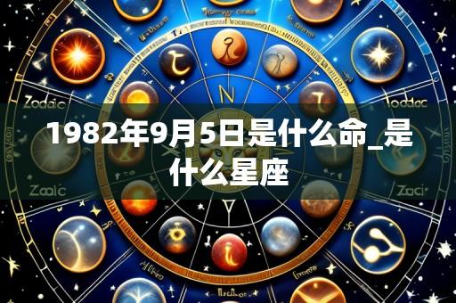 1982年9月5日是什么命_是什么星座