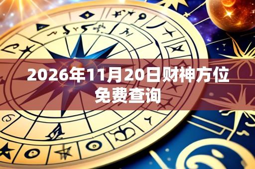 2026年11月20日财神方位免费查询