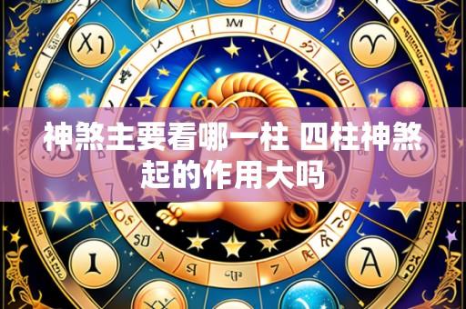 神煞主要看哪一柱 四柱神煞起的作用大吗