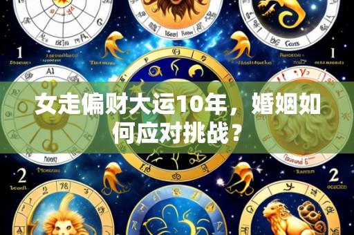 女走偏财大运10年，婚姻如何应对挑战？