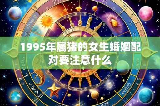 1995年属猪的女生婚姻配对要注意什么