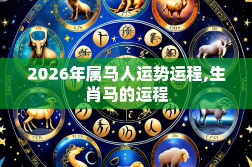 2026年属马人运势运程,生肖马的运程