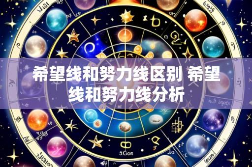 希望线和努力线区别 希望线和努力线分析